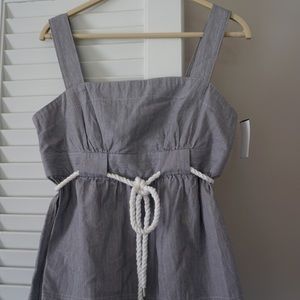 NAUTICA Brand Seersucker & Rope Tie Tank • Size 4
